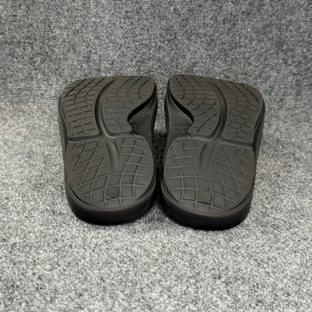 Oofos OOahh Sport Slide Sandals Men's 10 Black Athletic Running Recovery Beach - Picture 11 of 12